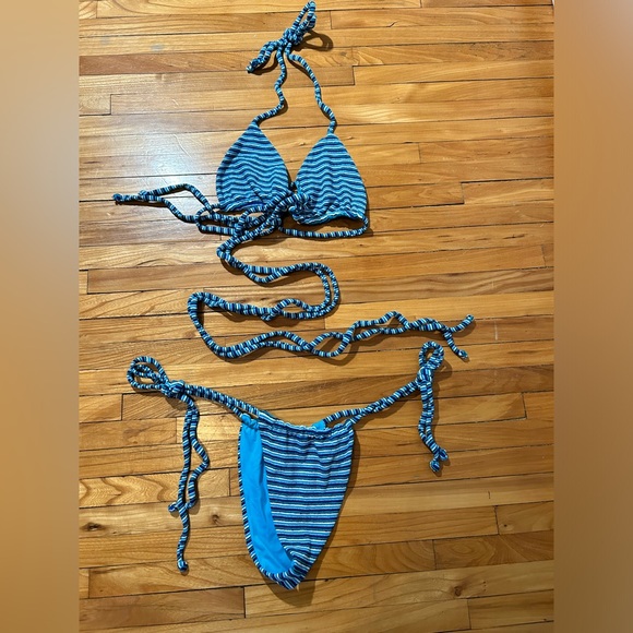 Tatum Terry Bikini Top & Tia Terry Bikini Bottom - L - Picture 2 of 4